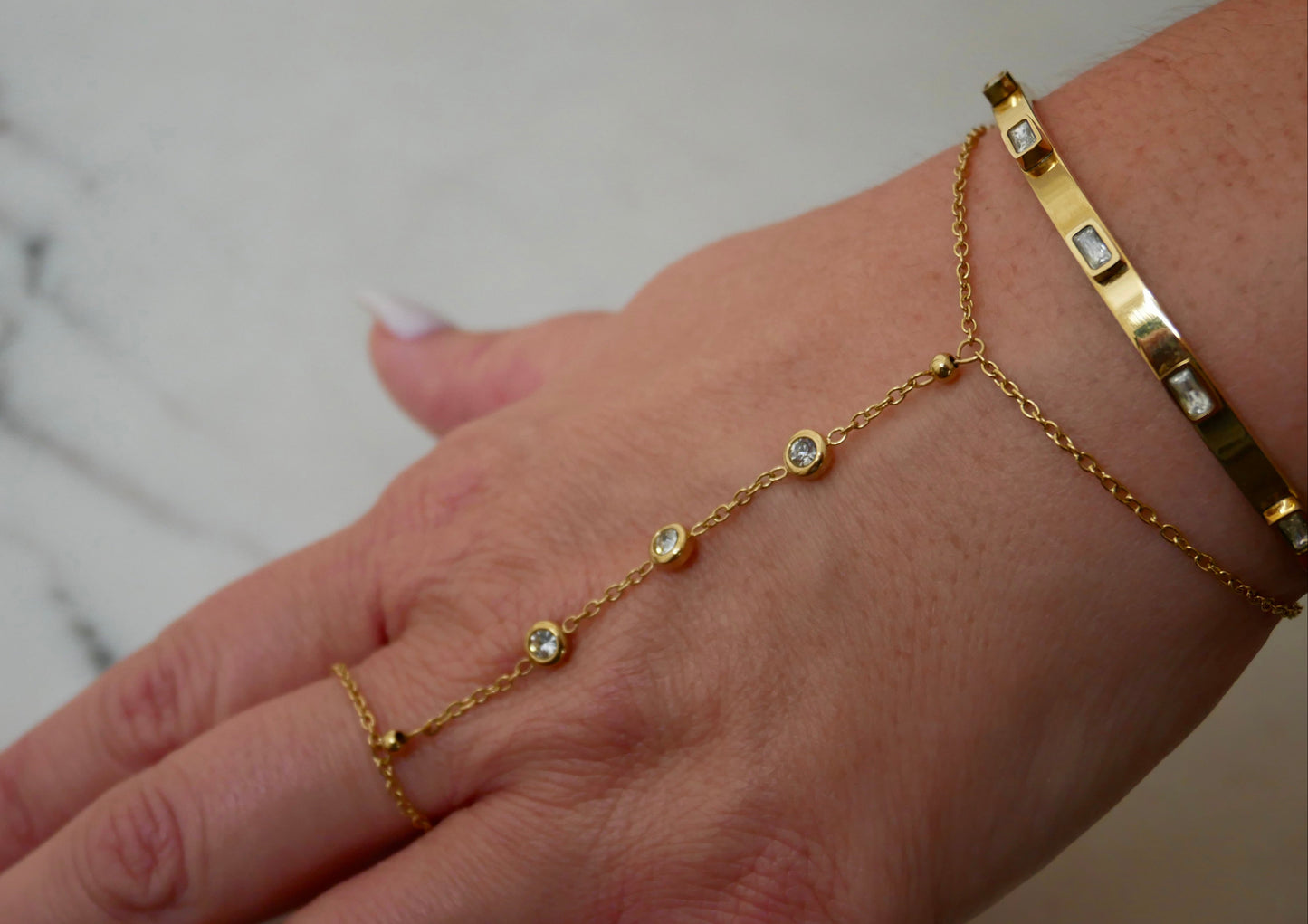 The Giulia Hand Chain Bracelet