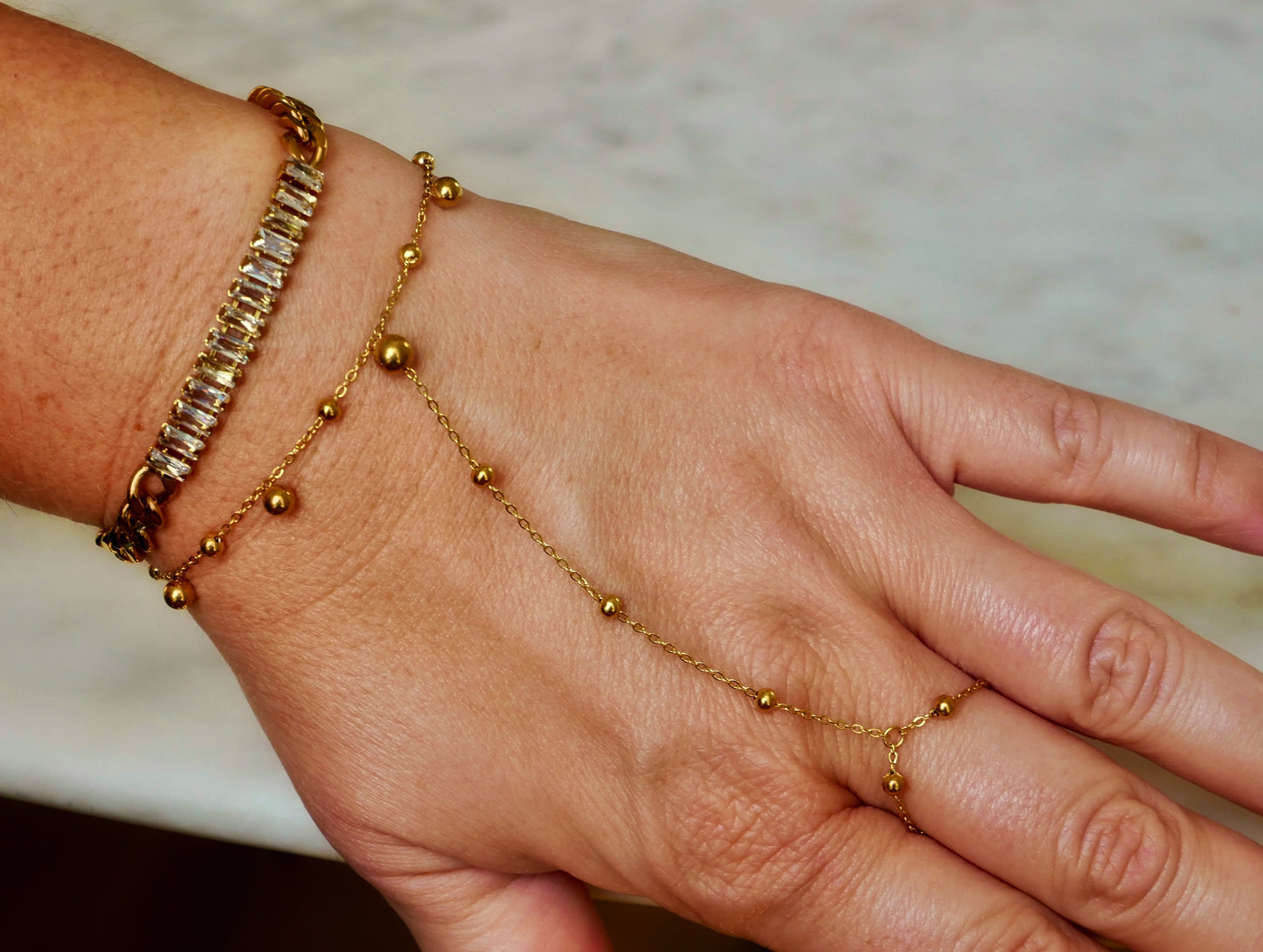 The Luxe Hand Chain Bracelet