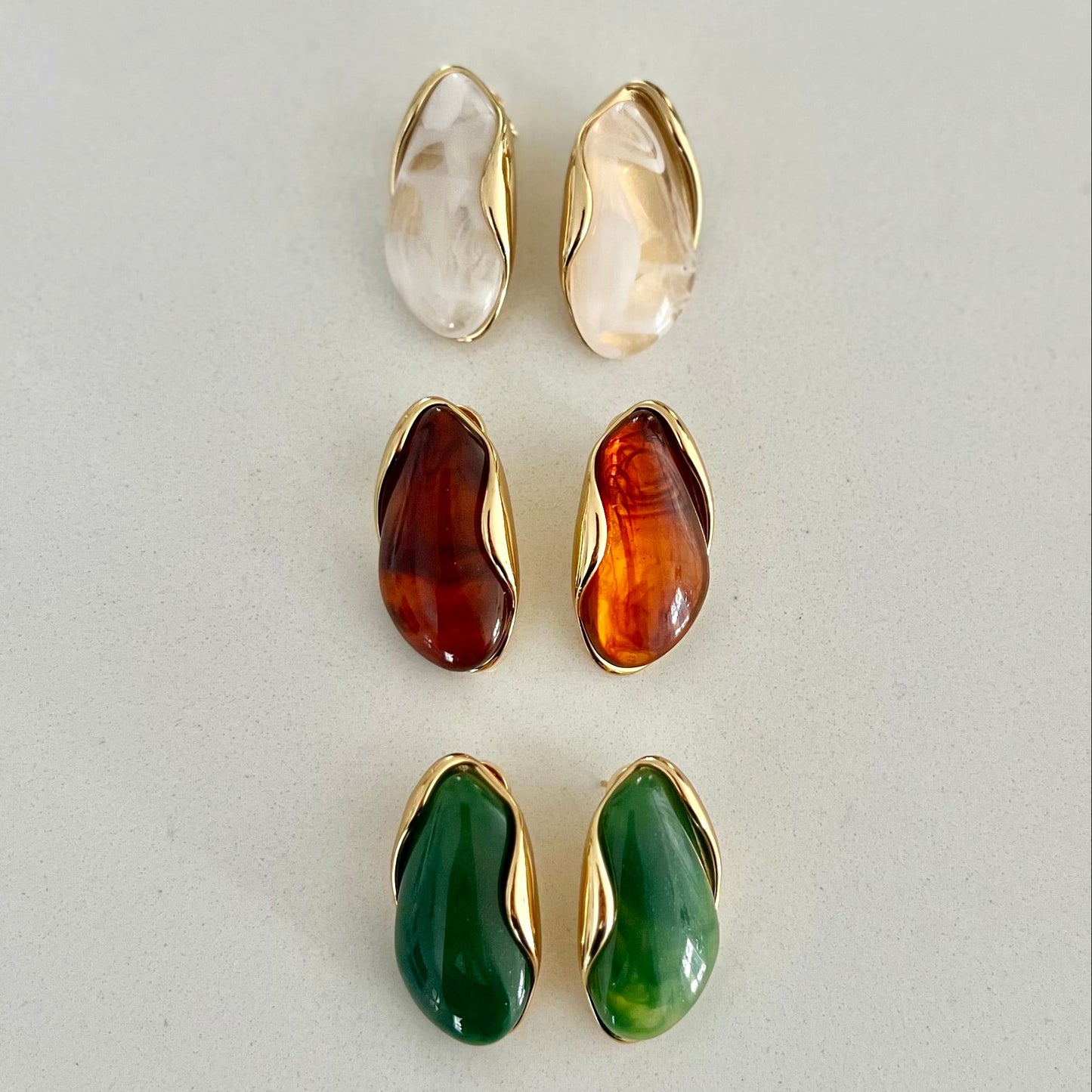 Stefania Resin Drop Earrings